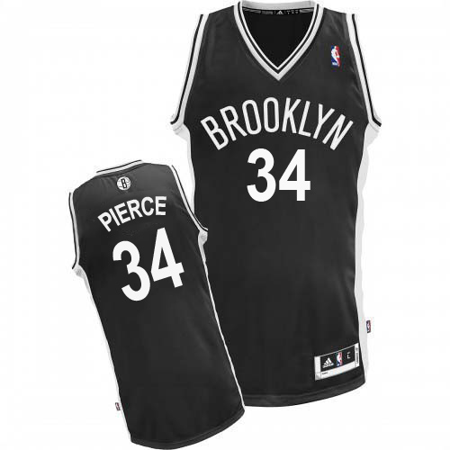 Men's  paul pierce brooklyn nets road black jersey